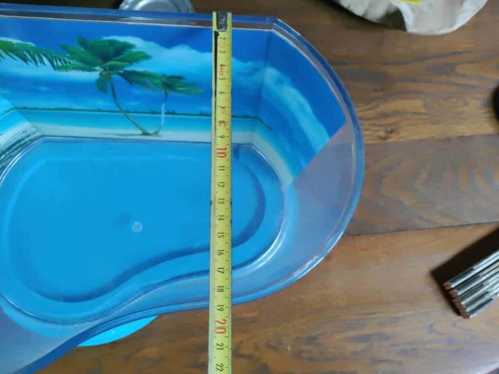 Aquarium vide en PVC avec couvercle ou socle, Enlèvement ou Envoi, Comme neuf, Aquarium vide