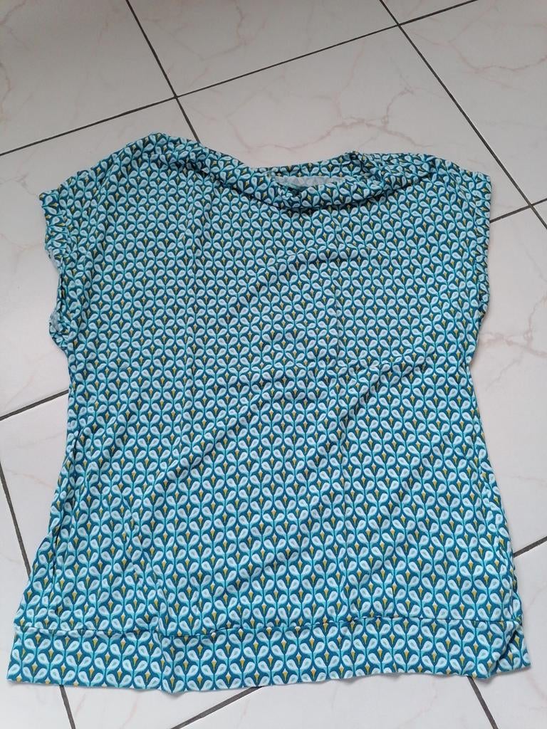Appelblauwzeegroen T-shirt maat L, Kleding | Dames, Ophalen of Verzenden, Zo goed als nieuw, Maat 42/44 (L)