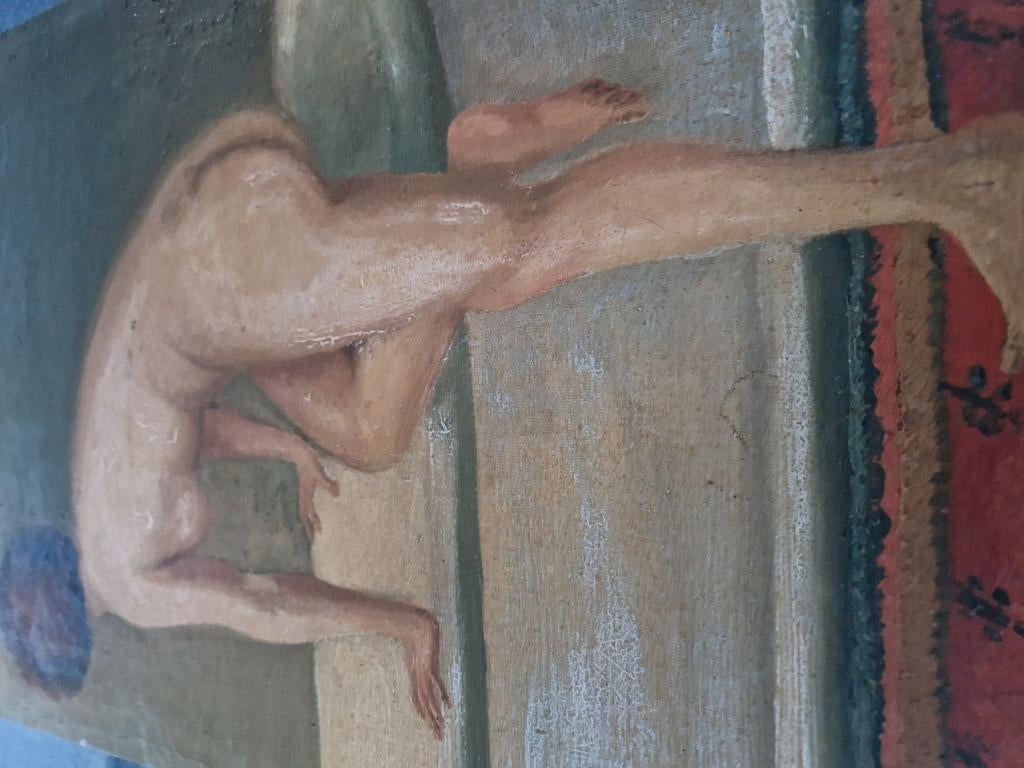 1835/1860 dame nue au bain, Antiquités & Art, Enlèvement ou Envoi