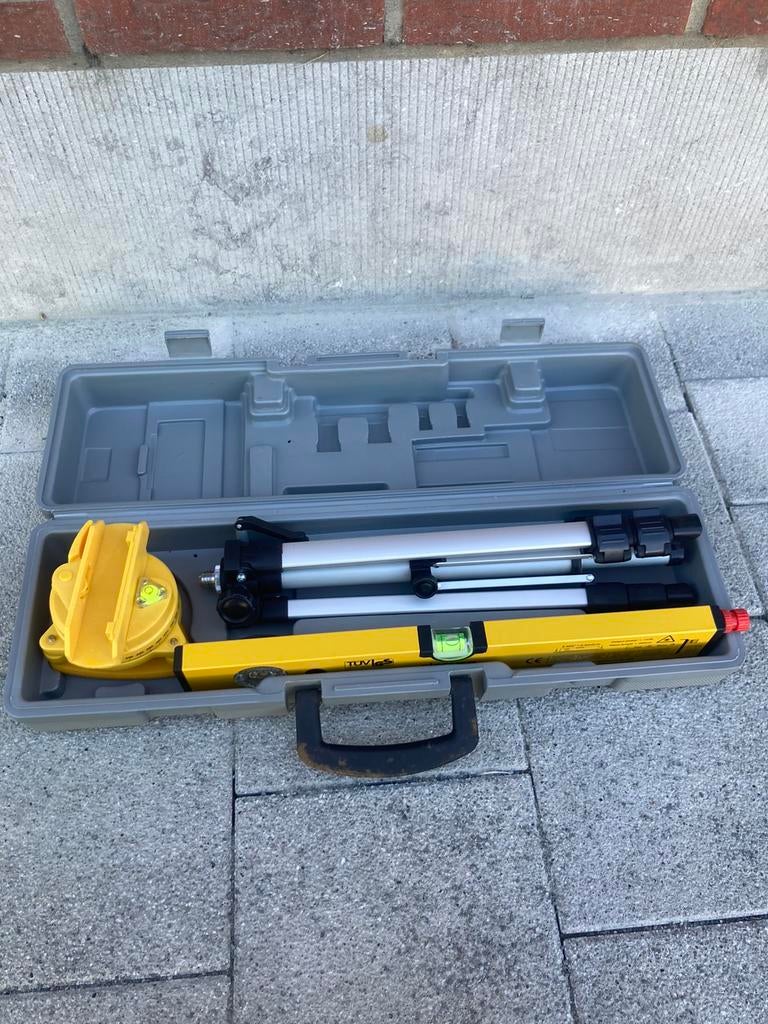 Nieuw Fisher Darex laserwaterpas op statief in koffer, Doe-het-zelf en Bouw, Ophalen of Verzenden, Nieuw