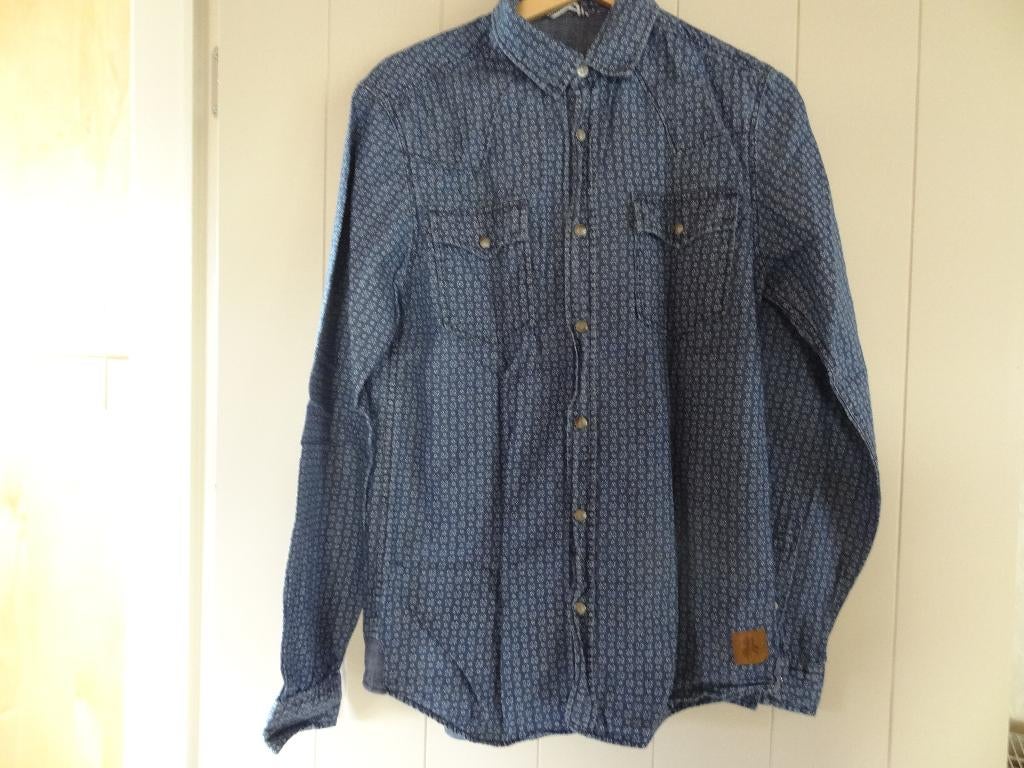 blauwe overhemd jack & jones smal zo goed als nieuw, Vêtements | Hommes, Chemises, Enlèvement ou Envoi, Comme neuf, Bleu, Jack&Jones