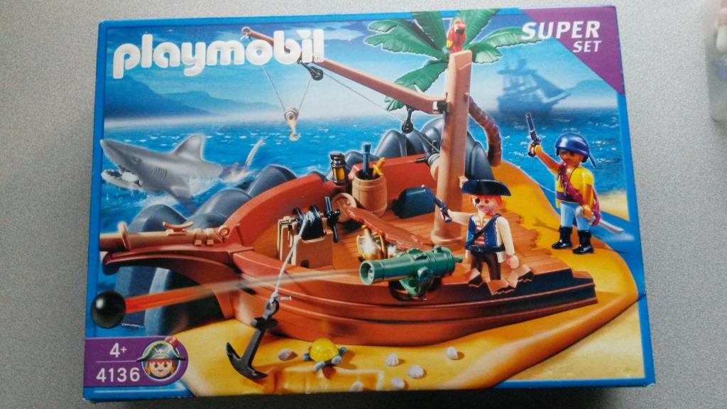 Playmobil 4136 Pirateneiland superset, Kinderen en Baby's, Speelgoed | Playmobil, Ophalen of Verzenden, Zo goed als nieuw