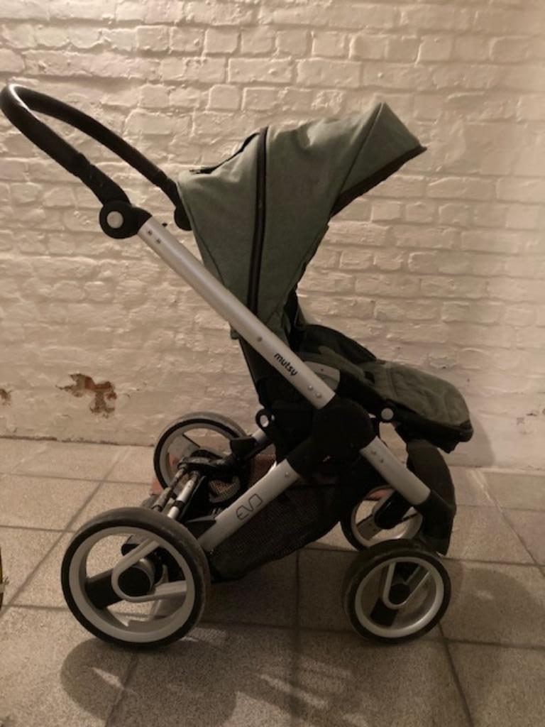 kinderwagen musty Evo met wieg en maxicosy, Enfants & Bébés, Poussettes & Combinaisons, Comme neuf, Poussette, Mutsy, Avec siège auto