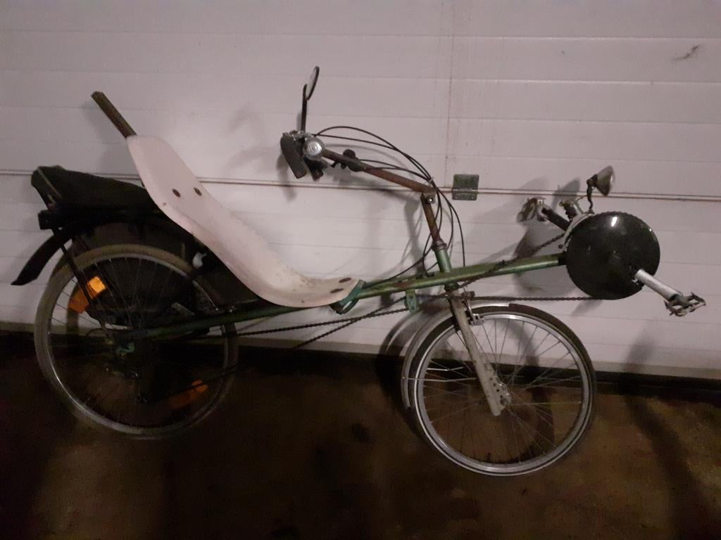 Ligfiets, Ophalen