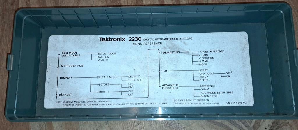 Tektronix 2230 afdekkap, Ophalen of Verzenden, Gebruikt