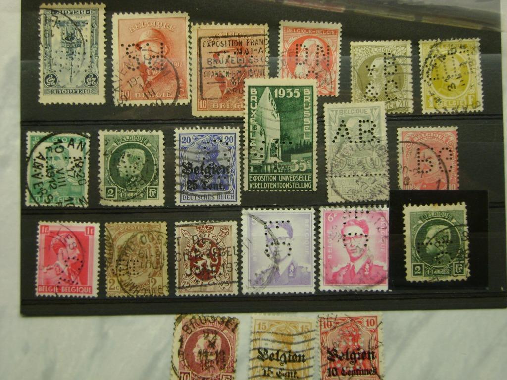 timbres ancien - Perforées, Enlèvement, Affranchi, Timbre-poste, Chefs d'Etat