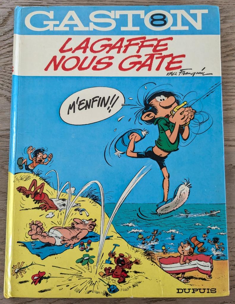 Gaston 8 - Lagaffe nous gâte - Dupuis 1977, Gelezen, Eén stripboek, Ophalen of Verzenden, Franquin