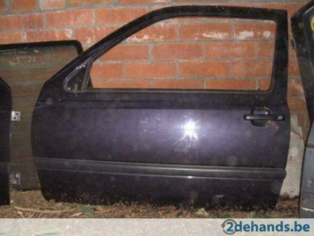 Golf 3 deur links, Auto-onderdelen, Carrosserie, Deur, Volkswagen, Voor, Links, Gebruikt, Ophalen