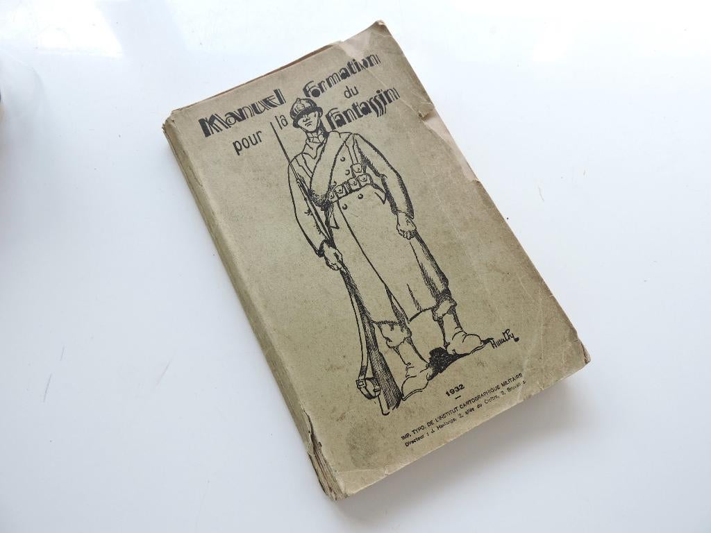 1932 BELGIË OPLEIDINGSHANDLEIDING VOOR INFANTERISTEN, Verzamelen, Militaria | Tweede Wereldoorlog, Ophalen of Verzenden, Overige soorten