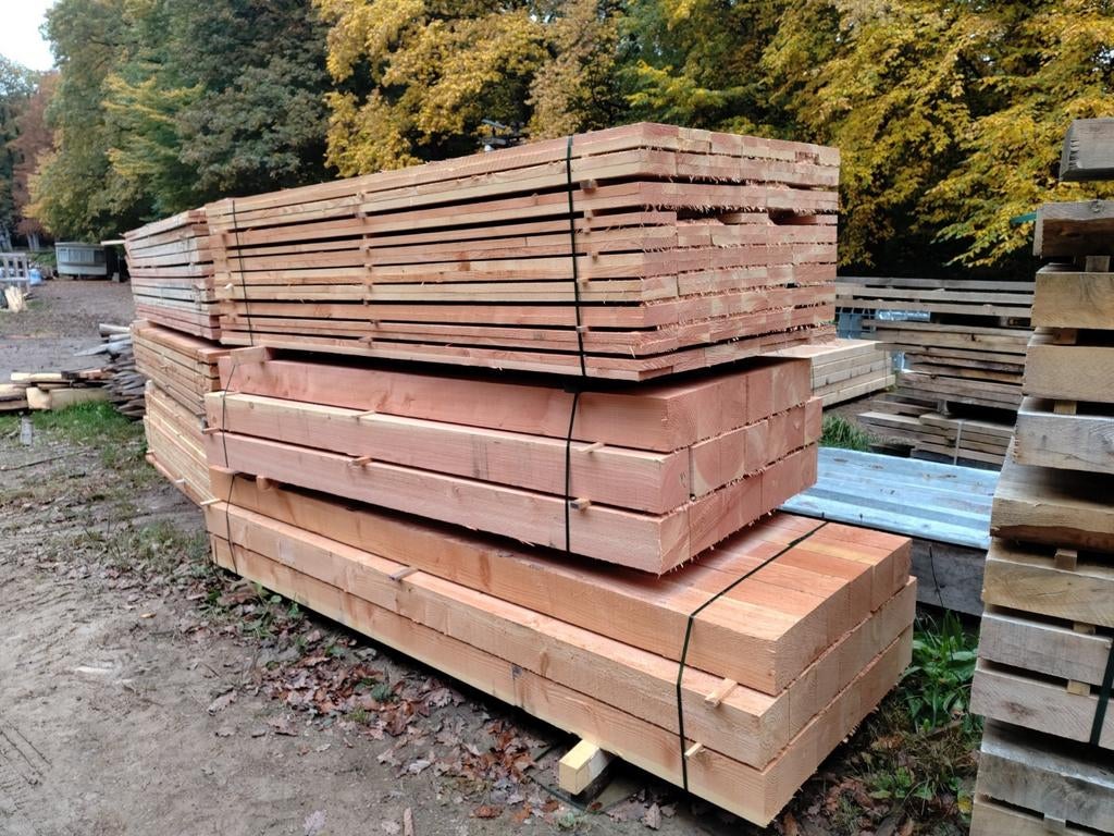 Planches et poutres douglas plank balk, Tuin en Terras, Palen, Balken en Planken, Zo goed als nieuw, Balken, Ophalen of Verzenden