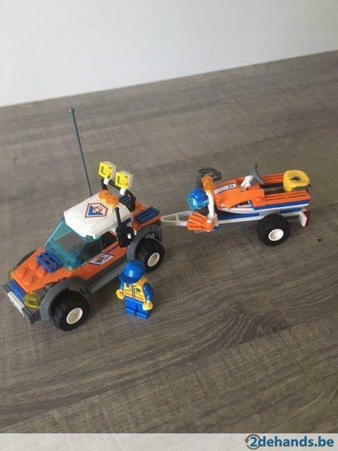 Lego 7737 - kustwacht, Kinderen en Baby's, Speelgoed | Duplo en Lego, Ophalen of Verzenden, Gebruikt, Complete set, Lego