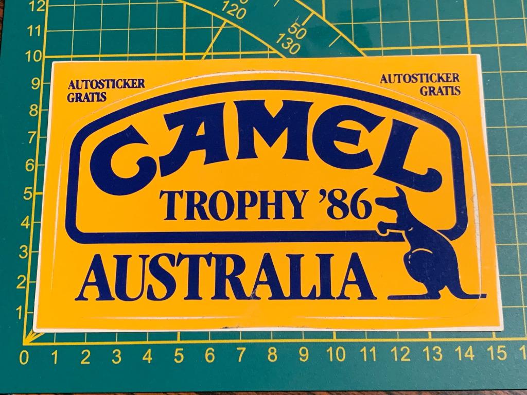 Sticker 1986 Camel Trophy Australia, Ophalen of Verzenden