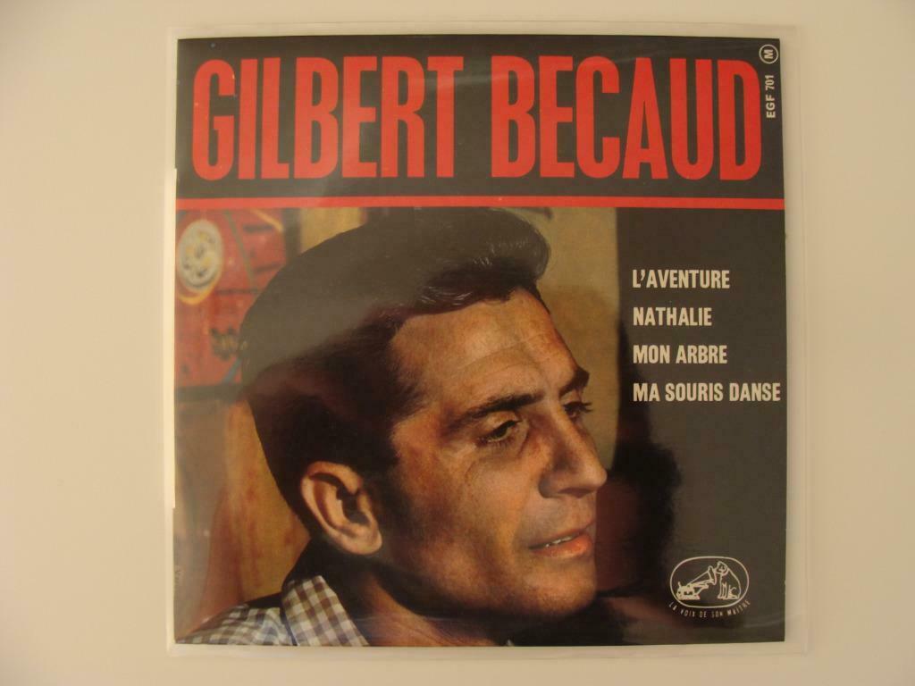 Gilbert Bécaud ‎– L'aventure (1964), Ophalen of Verzenden, 7 inch, Pop, EP