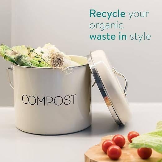 bac à compost en métal | 5L | LIVRAISON GRATUITE, Envoi, Bac à compost