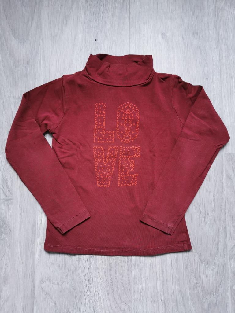 Bordeaux longsleeve JBC - maat 110, Kinderen en Baby's, Kinderkleding | Maat 110, Gebruikt, Meisje, Ophalen of Verzenden, Shirt of Longsleeve