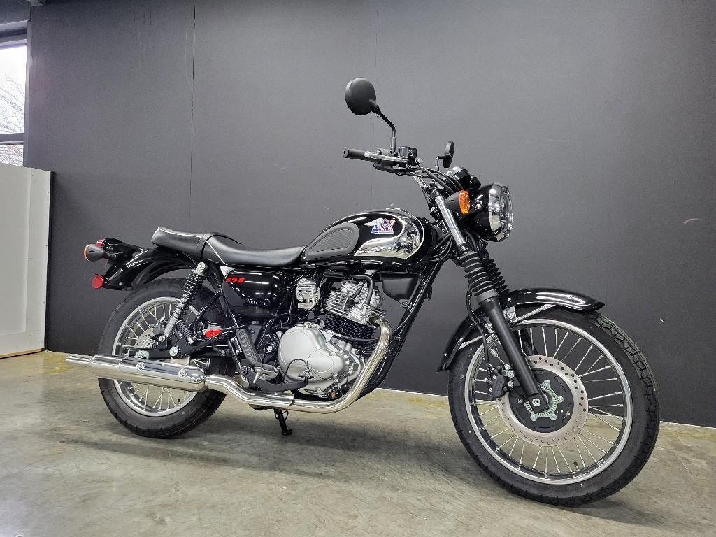 2026 Kawasaki Meguro S1 (4j garantie, 4j assistance), Bedrijf, Minimaal motorrijbewijs A2, 1 cilinder, 12 t/m 35 kW