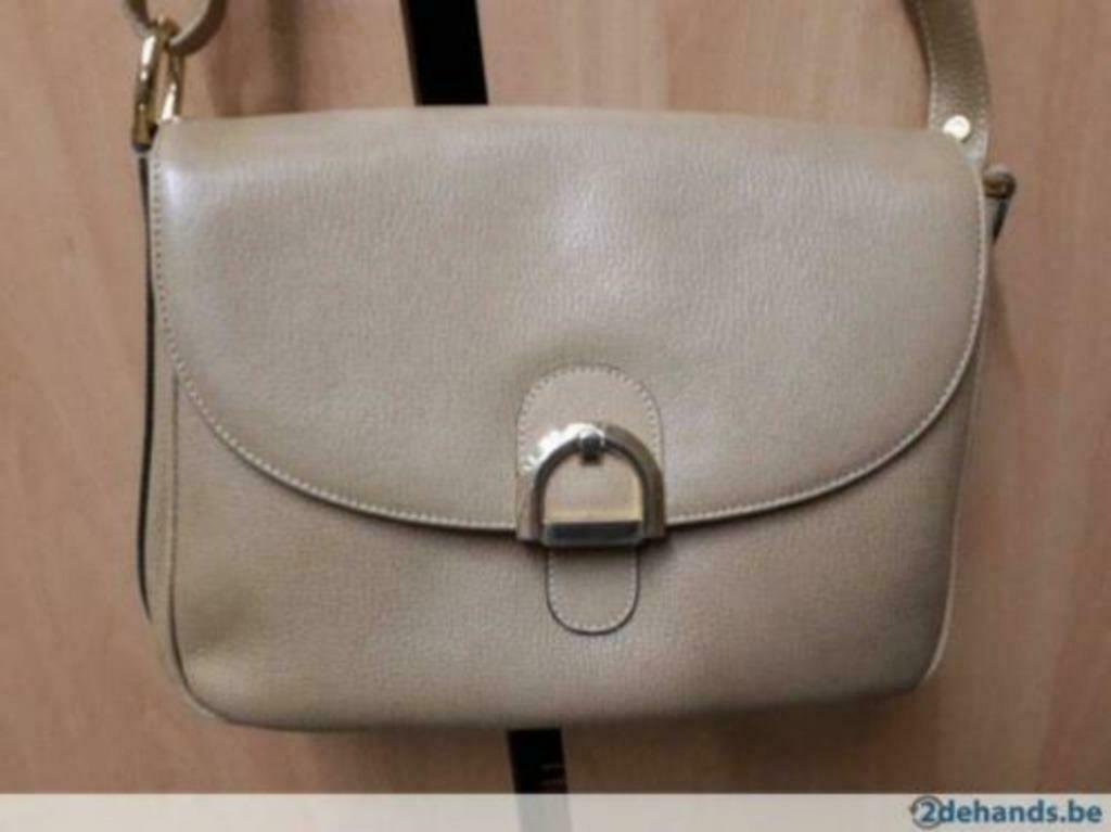 lederen handtas, Enlèvement ou Envoi, Comme neuf, Brun, Sac à main