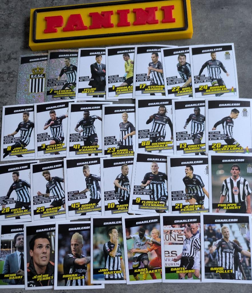 28 AUTOCOLLANTS PANINI FOOTBALL 2016 SP.CHARLEROI FOOTBALL, Enlèvement ou Envoi
