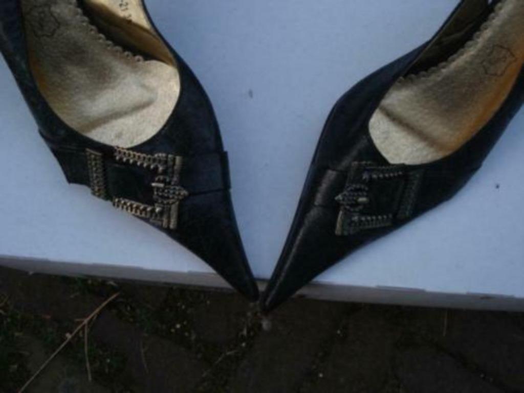 Livraison gratuite nouvelles escarpins de luxe en cuir noir, Neuf, Chaussures à haut talons, Noir, Envoi