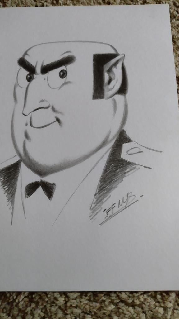 Originele tekening van Jef Nys, Enlèvement