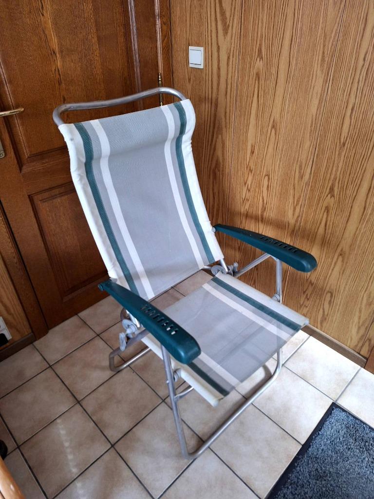 lichte aluminium verstelbare relaxzetel voor camping, Ophalen, Gebruikt, Campingstoel