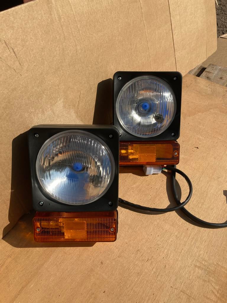 JCB koplampenset met richting aanwijzer, Ophalen