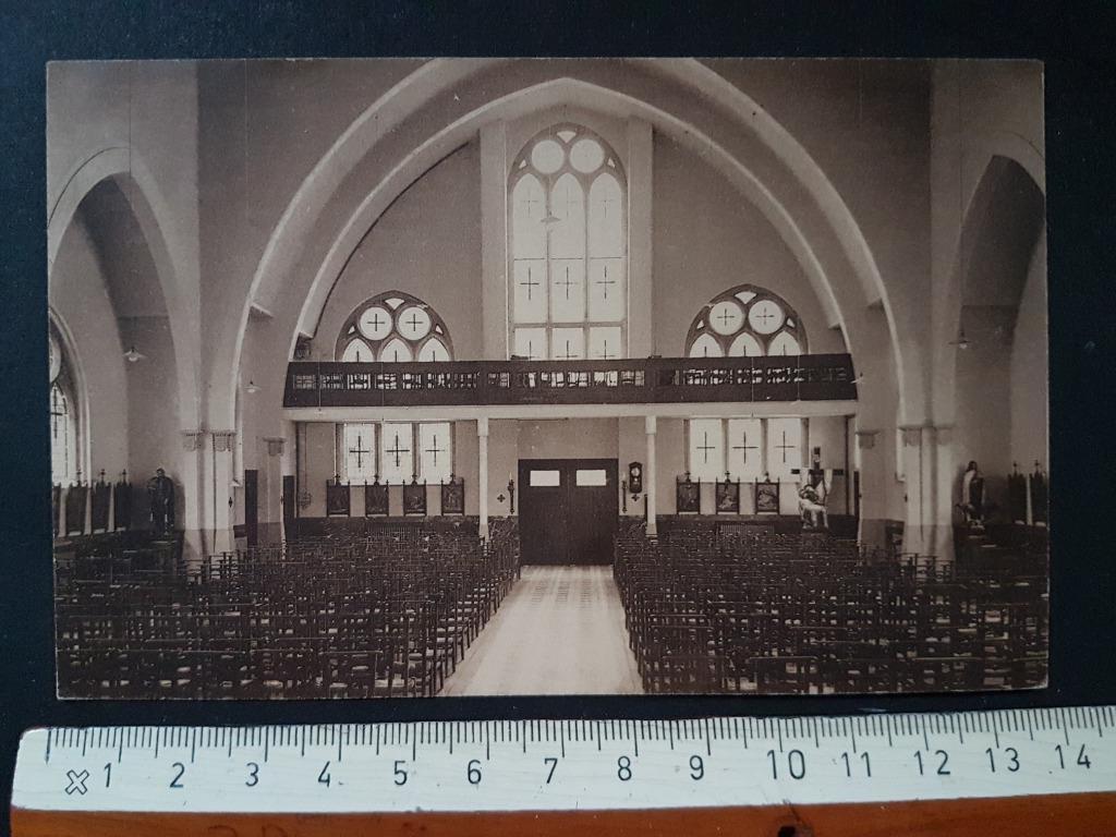 Postkaart Nederbrakel Pensionnat Kerk Pensionaat, Verzamelen, Ophalen of Verzenden, 1920 tot 1940, Ongelopen, Oost-Vlaanderen