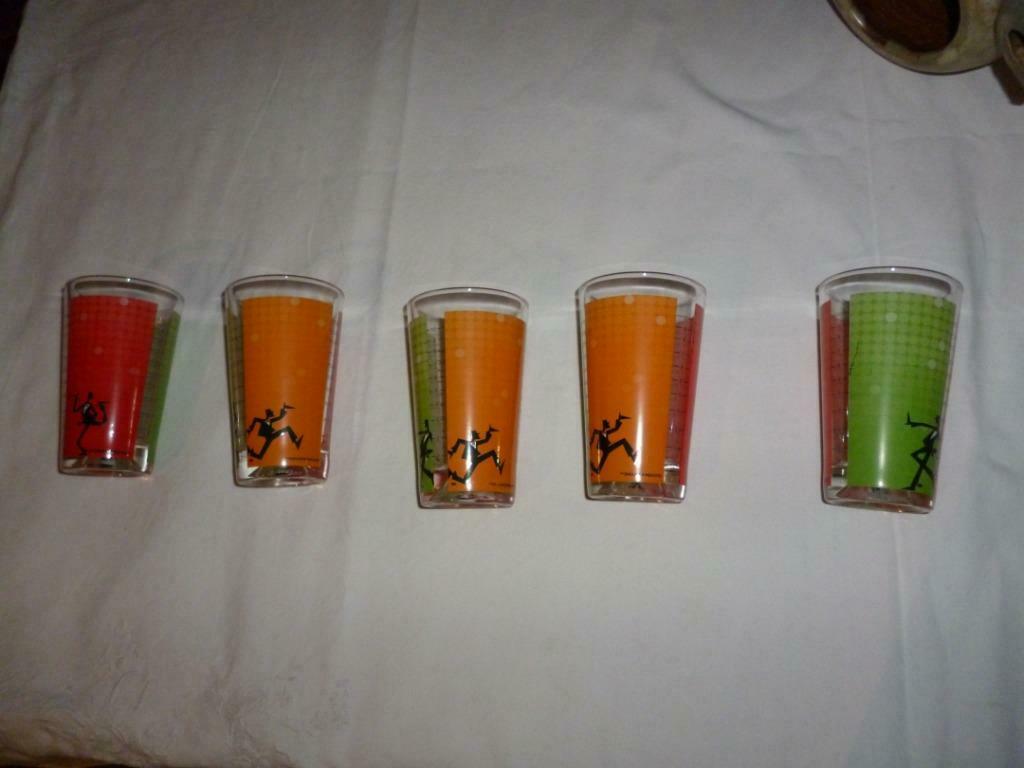 5 verres BK Mini-verre doseur graduation indicative, Antiquités & Art, Enlèvement ou Envoi