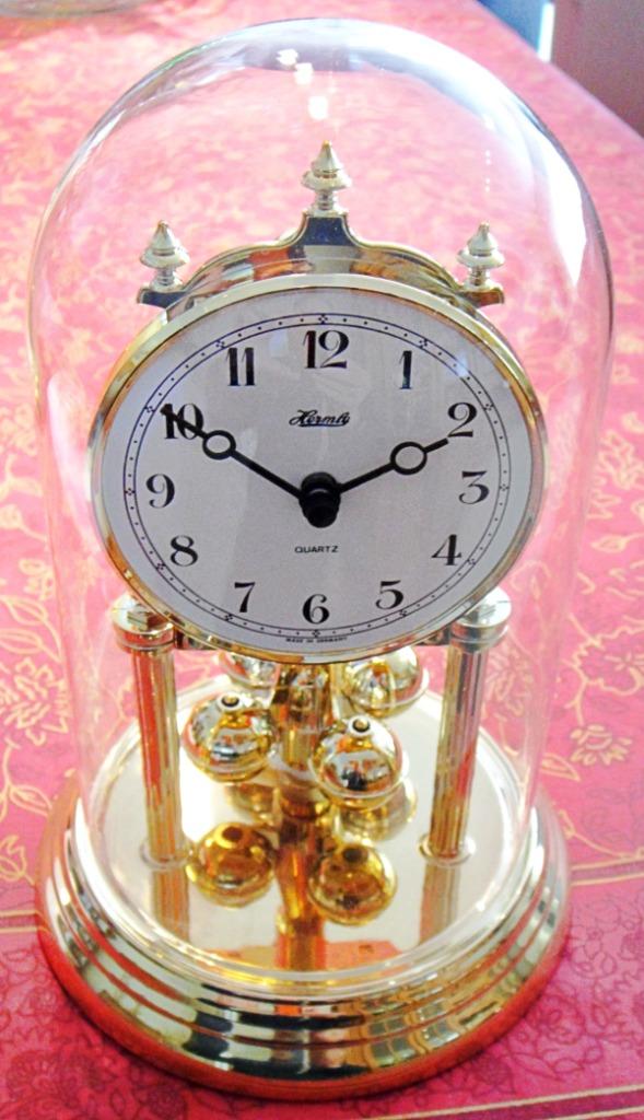 Pendule 400 jours quartz, HERMLE, avec/sans sonnerie, 25 cm, Enlèvement ou Envoi