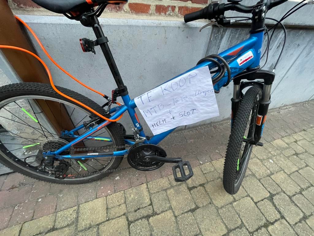 Mountainbike blauw voor kinderen, Enlèvement, Comme neuf, Vitesses