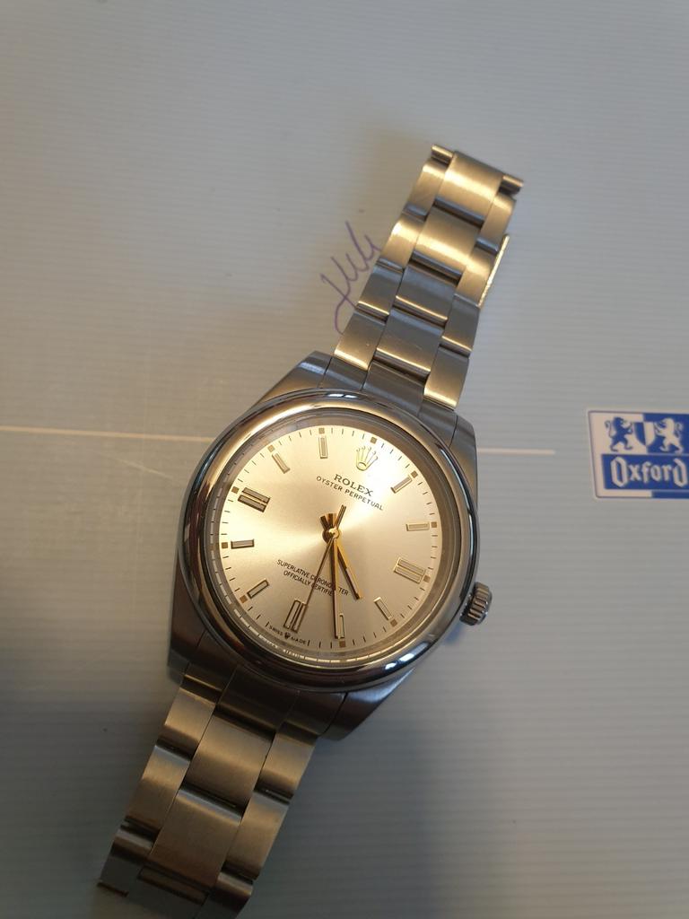 Rolex oyster perpetual, Ophalen of Verzenden, Zilver, Rolex