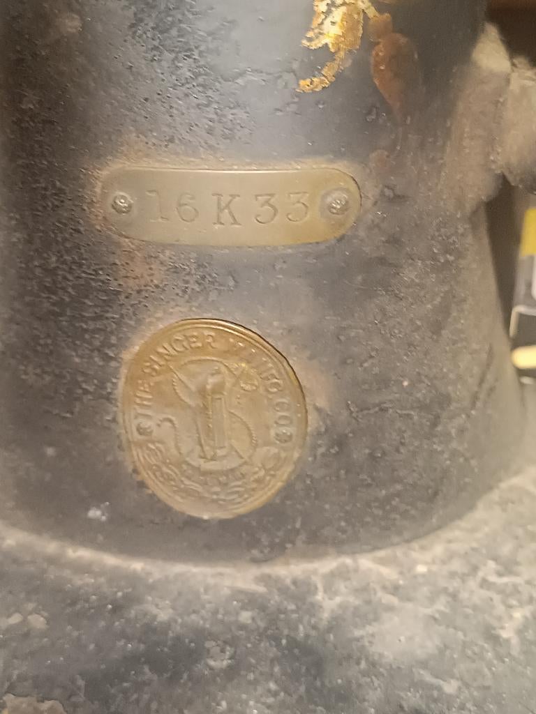oude singer naaimachine, Ophalen