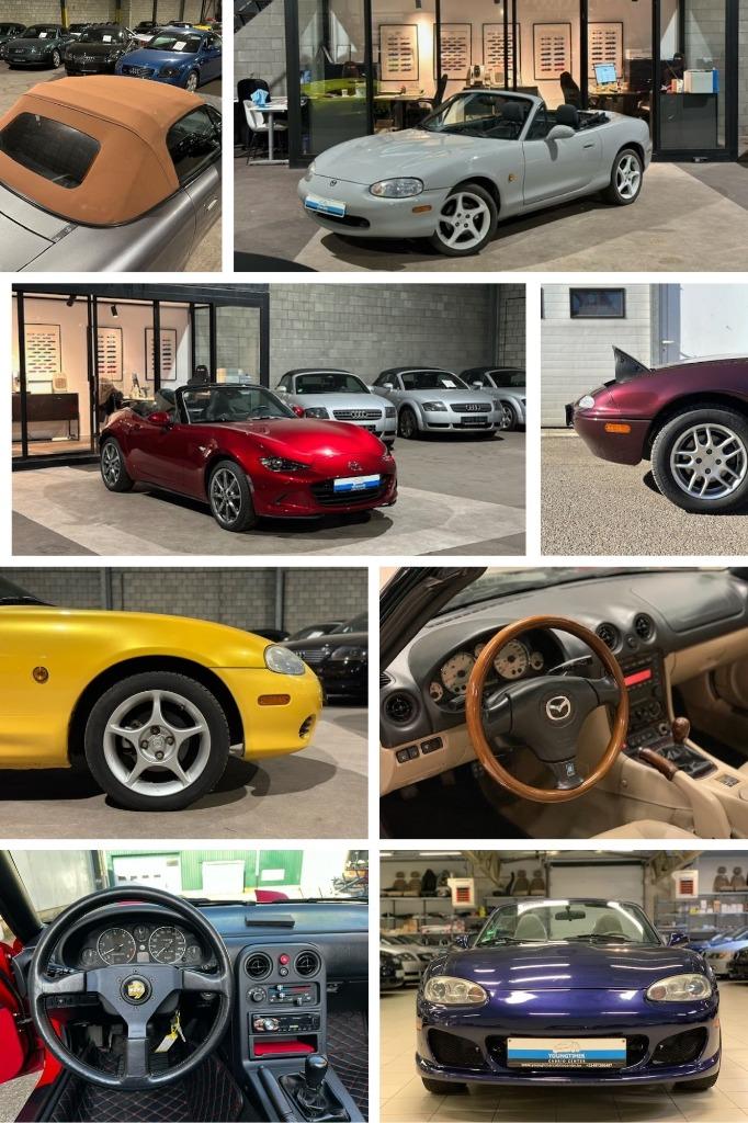 Mazda MX-5 | Steeds meer dan 25 Mazda MX-5  in voorraad., Auto's, Mazda, Achterwielaandrijving, Cabriolet, Bedrijf, 2 deurs