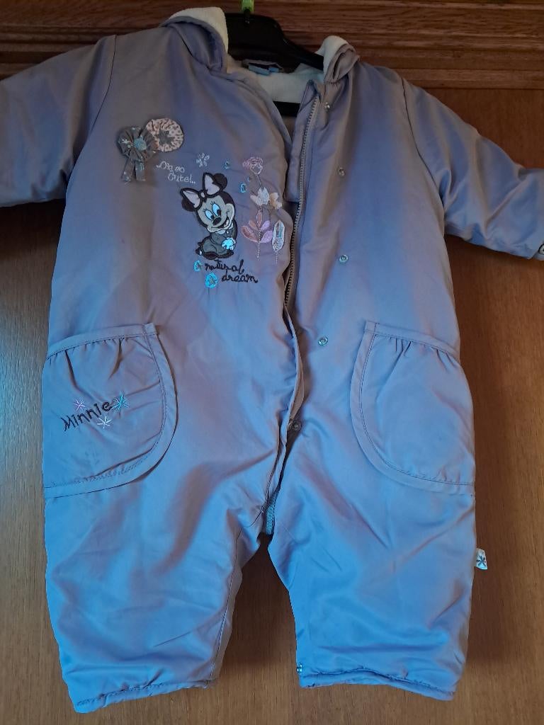 combinaison chaude bébé marque disney minie 12 mois, Enlèvement, Fille