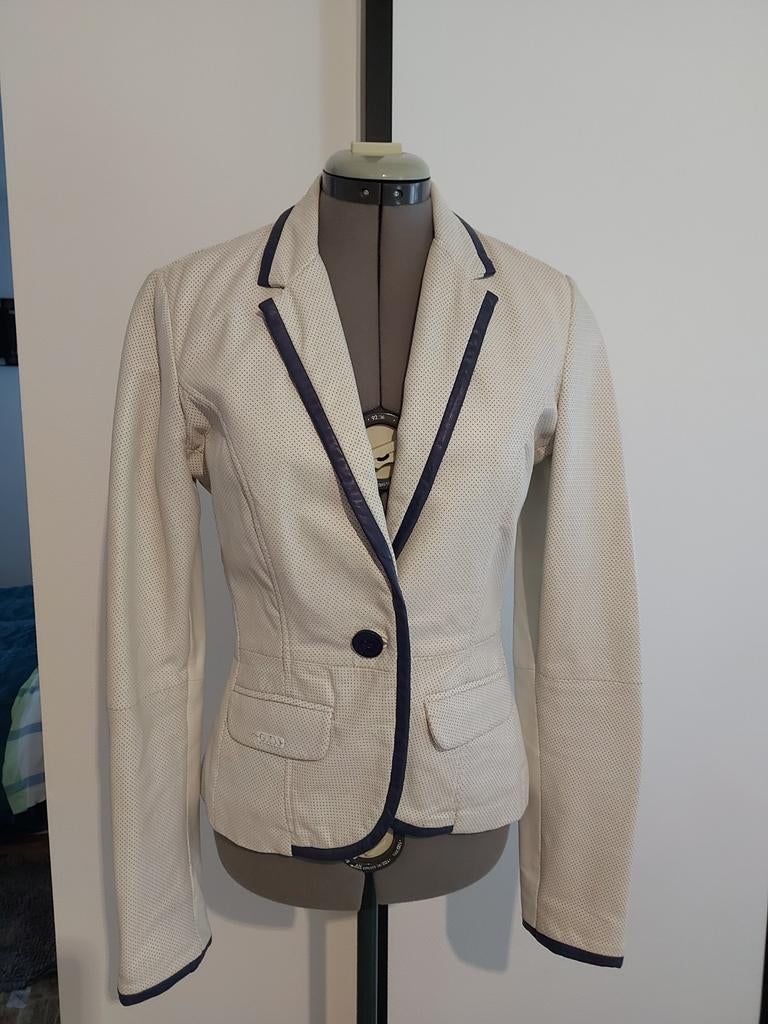 Blazer cuir guess Taille s/m, Enlèvement ou Envoi, Comme neuf, Blanc