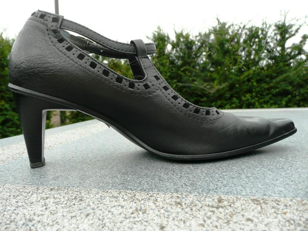 zwarte, originele, lederen damesschoenen Fatale maat 38,5, Zwart, Dansschoenen, Ophalen of Verzenden, Zo goed als nieuw