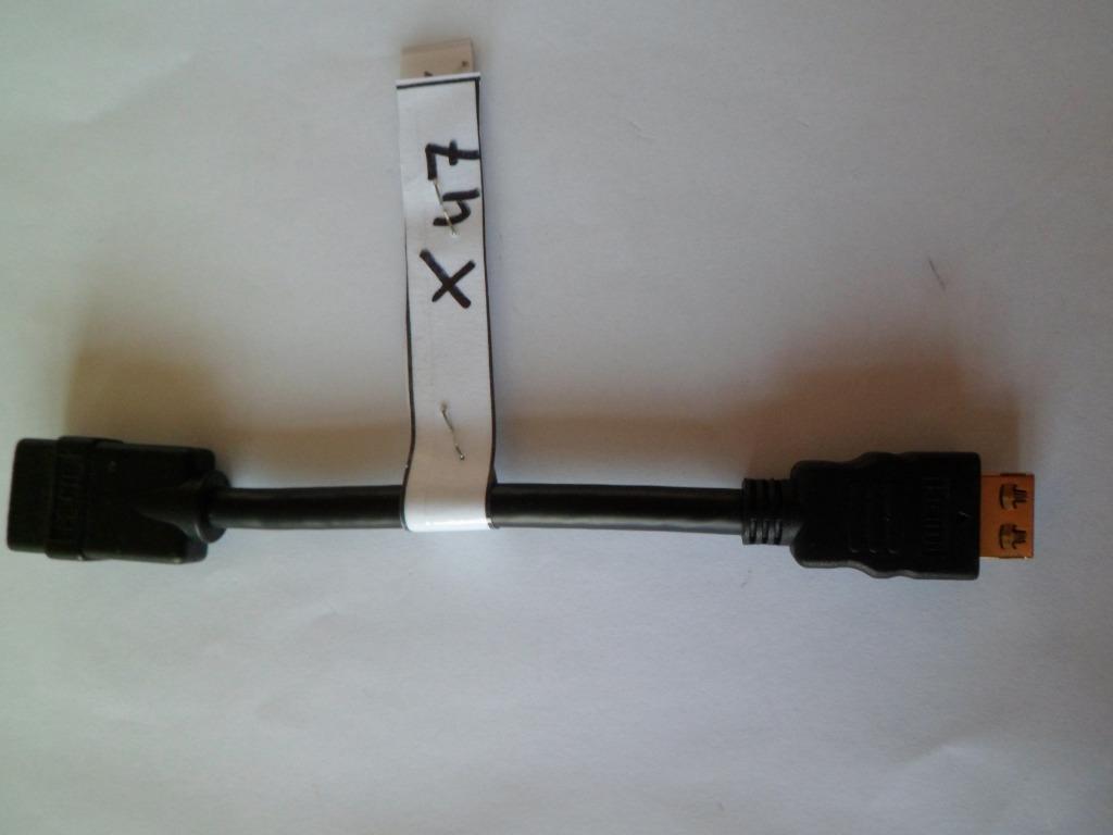 Adapter HDMI naar HDMI Port Male/Female(doorvoersnoer) Gold, Ophalen, Zo goed als nieuw