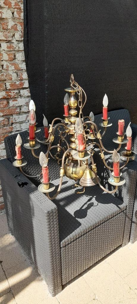 Vintage koper luster, Antiek en Kunst, Ophalen, Koper