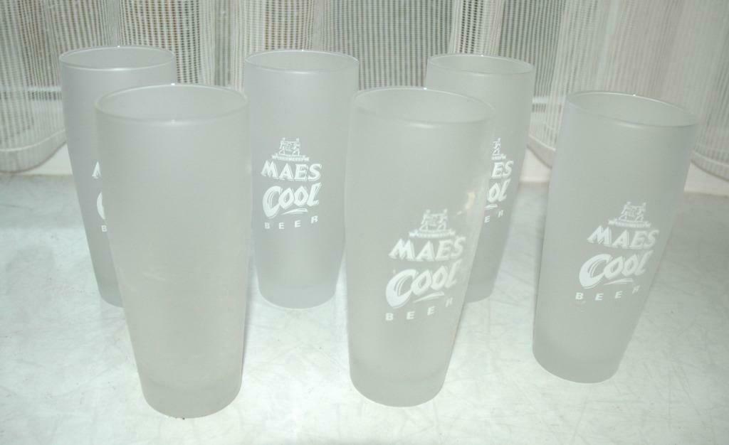 6 bierglazen van Maes 25cl, Enlèvement ou Envoi, Neuf, Verre à bière