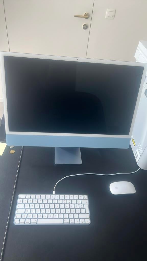 iMac 24” M1 (2021) – Topconfiguratie (Blauw), 24 inch 4.5K Retina-display, SSD, IMac, 16 GB