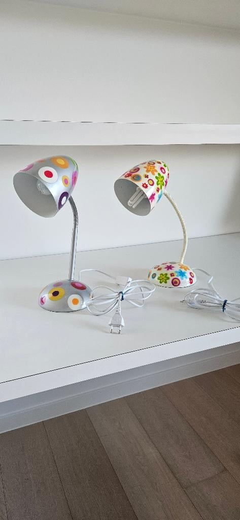 Bureaulamp - Pylones, Huis en Inrichting, Lampen | Tafellampen, Ophalen, Zo goed als nieuw, Glas