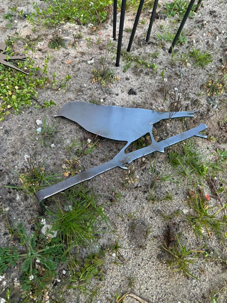 Cortenstalen vogel, Tuin en Terras, Ophalen, Nieuw