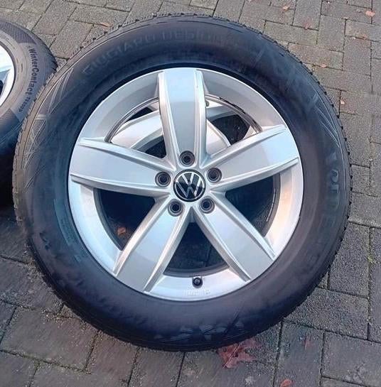 Winterbanden velgen VW Tiguan Kodiaq 5x112 17inch 7&5mm ❄️🌧, Enlèvement, Utilisé, Seat