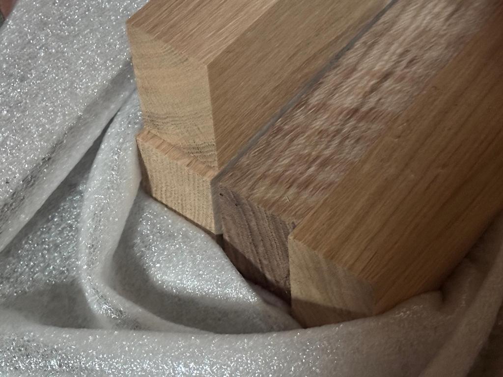 4 nieuwe eiken kepers, Doe-het-zelf en Bouw, Ophalen, 25 tot 50 mm, Eiken, Nieuw