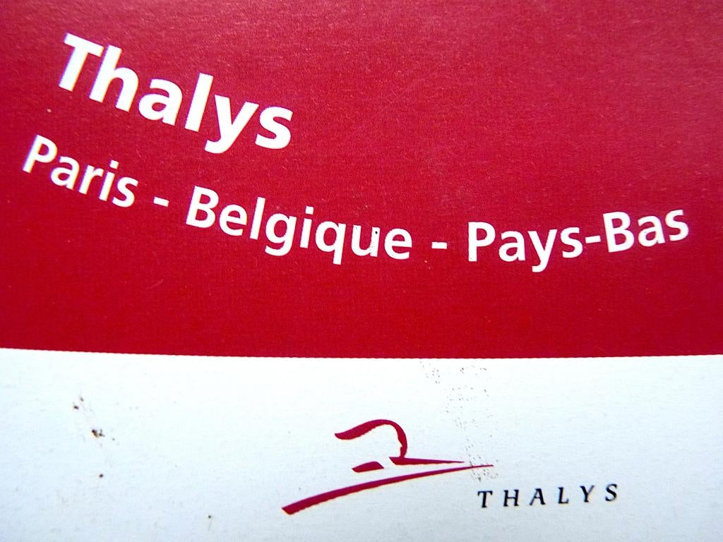 THALYS  1997 - Paris - Belgique - Pays-Bas, Enlèvement ou Envoi, Utilisé, Train, Autres types