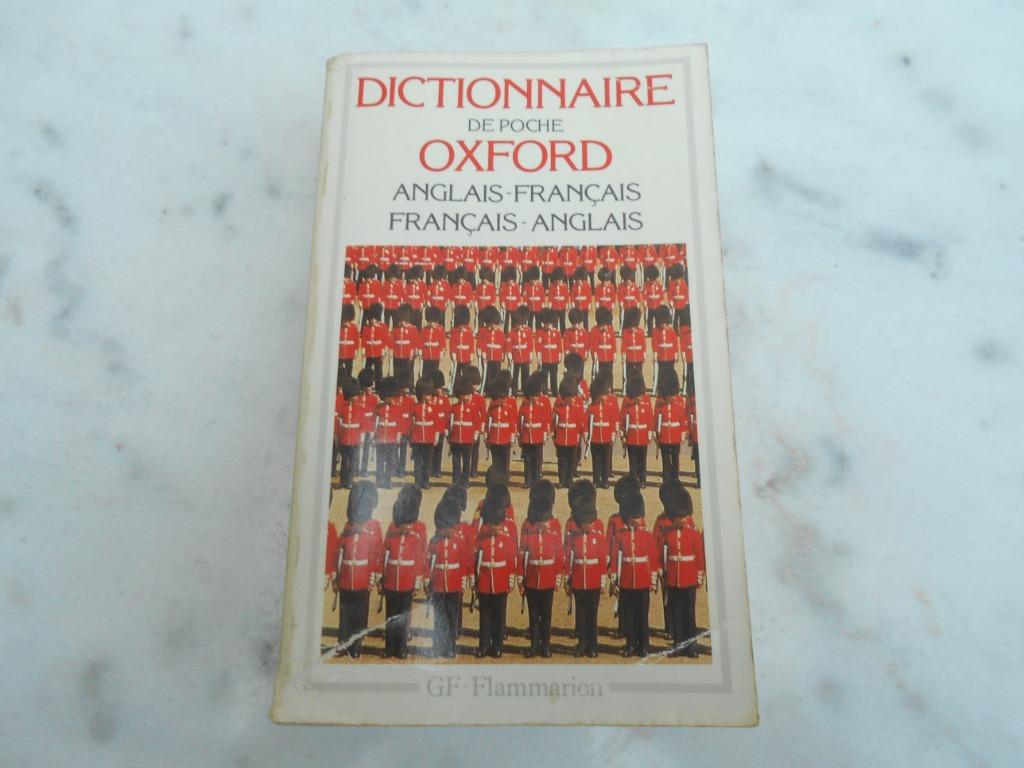 dictionnaire français -anglais d'Oxford, Ophalen, Gelezen, Engels