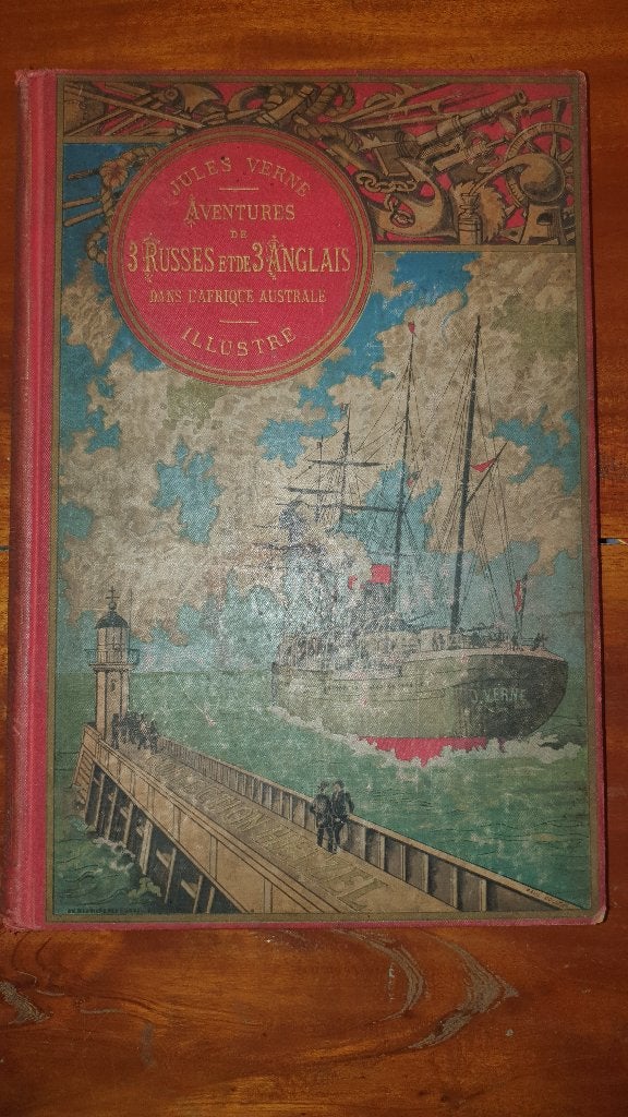 Jules Verne - Aventures de  3 Russes et de ..(+-1890) Hetzel, Enlèvement ou Envoi, Jules Verne