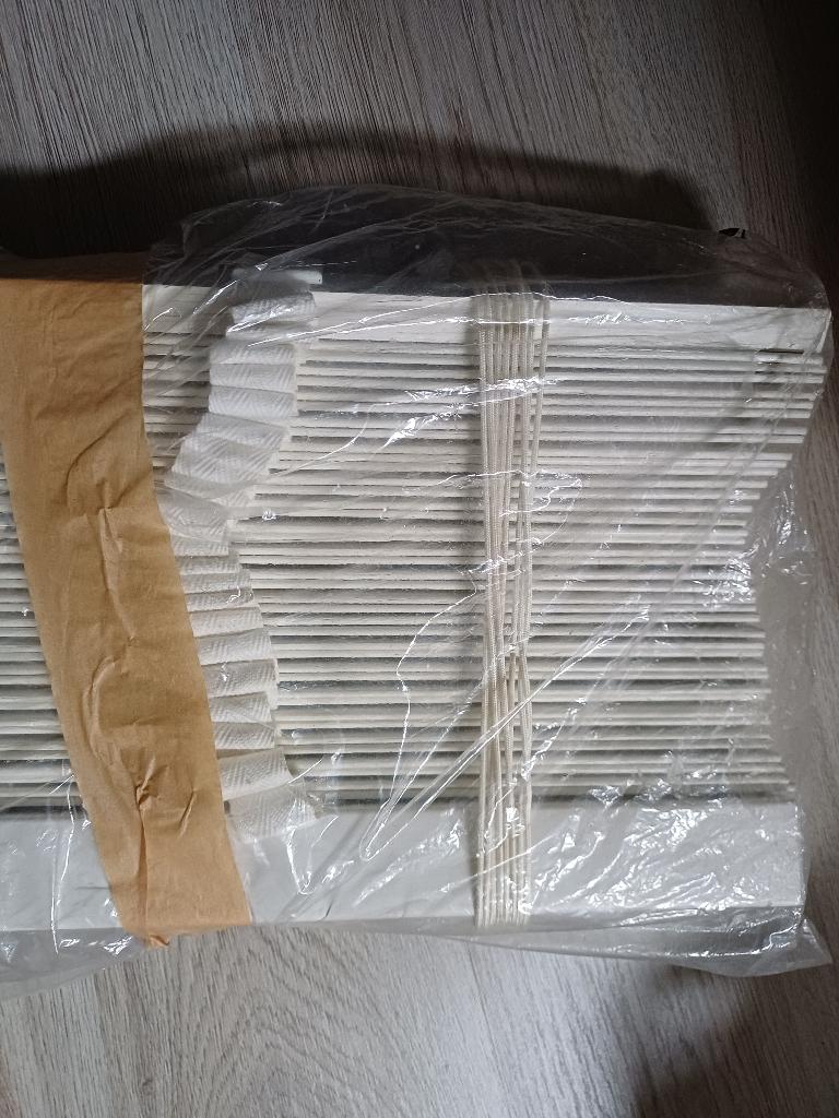Houten jaloezie Wit 50mm, Ophalen, 100 tot 150 cm, Zo goed als nieuw, 150 tot 200 cm