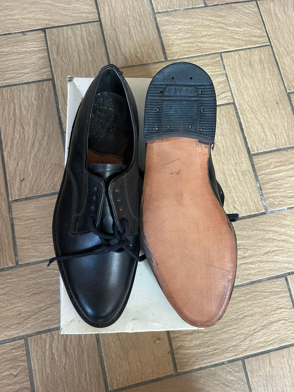 Lederen schoenen, Ophalen, Zwart, Nieuw, Veterschoenen
