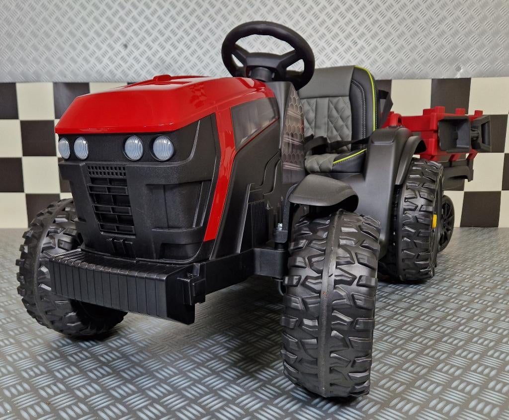 Farmer kindertractor - met aanhanger - 12 volt - met RC, Ophalen of Verzenden, Nieuw, Afstandsbediening